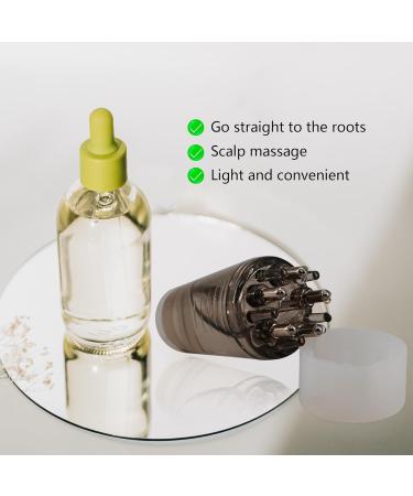 Hair Oil Applicator Set - Scalp Massager & Growth Comb for Effortless Application | 2 Sets Grey - Buy Online on GoSupps.com