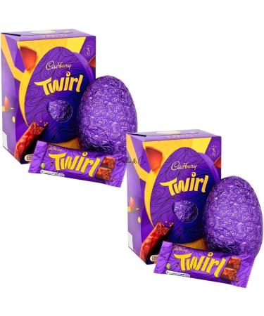 2x Twirl Large Chocolate Easter Eggs | Perfect for Easter Gift | Perfect for Egg Hunt | Chocolate Gifts | Chocolate Easter Egg 2024 | Thank You Gifts | Easter Party | 198g - Buy Online on GoSupps.com