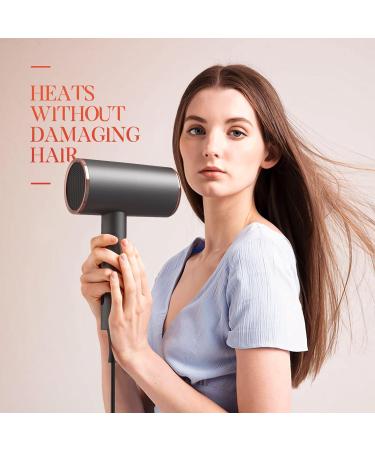 Bestauty Travel Hair Dryer - Lightweight Ionic Blow Dryer with Diffuser Low Noise & Stylish Rose Gold Design for Home & Salon Use - Buy Online on GoSupps.com