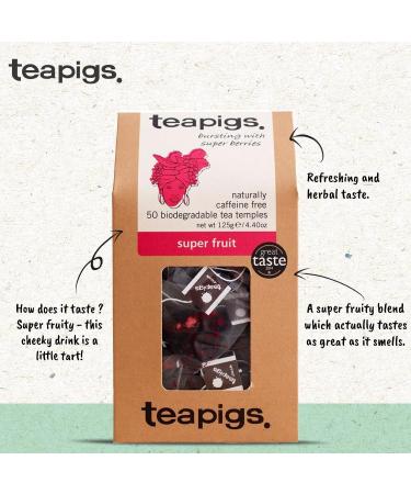 teapigs Sachets de Th Super Fruit 50 Sachets 250 g - Buy Online on GoSupps.com
