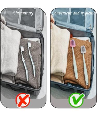 Zelhyeuu 5-Piece Portable Toothbrush Protective Cover Set - Ideal for Travel Camping and School - Buy Online on GoSupps.com