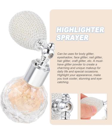 Lurrose Glitter Highlighters Glitter Powder Spray Women Makeup Body Hair Highlighter Sprayer Shimmer Sparkle Powder Makeup Spray for Hair Face Body Nails Cosmetic Champagne Gold Makeup Highlighter 1 count (Pack of 1) Champagne gold - Buy Online on GoSupps.com