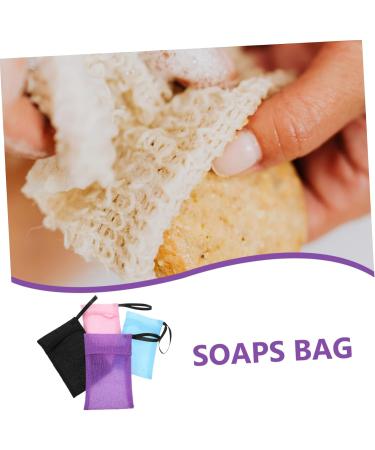 CANIGHT 4pcs Soap Bag Soap Net Soap Pouch for Bar Soap Shampoo Bar Pouch Soap Pouch for Shower Nylon - Buy Online on GoSupps.com