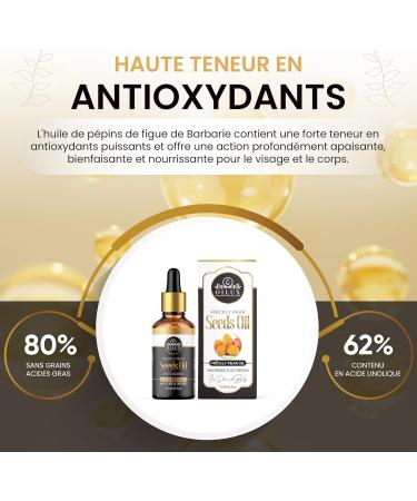 OILUX Organic Cold Pressed Prickly Pear Seed Oil - 100% Natural Prickly Pear Seed Oil - Buy Online on GoSupps.com