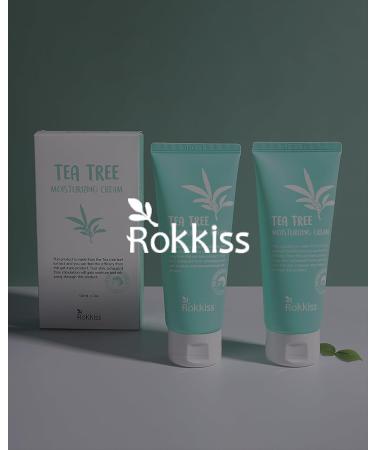 Tea Tree Moisturizing Cream - Hypoallergenic Lightweight Soothing Cream for Sensitive Skin | Strengthens Skin Barrier with Tea Tree Extract & Olive Oil - Korean Skin Care (3.4fl oz - Buy Online on GoSupps.com