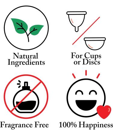 MOONTHLIES Menstrual Disc Wash - 2 in 1 Cleaner for Menstrual Cup/Disc (6 Fl Oz) - Pack of 1 - Buy Online on GoSupps.com
