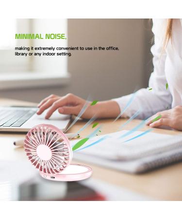 Cellet Portable Mini Fan with Compact Mirror - USB Rechargeable, 3 Speed Cosmetic Beauty Cooling Fan - Buy Online on GoSupps.com