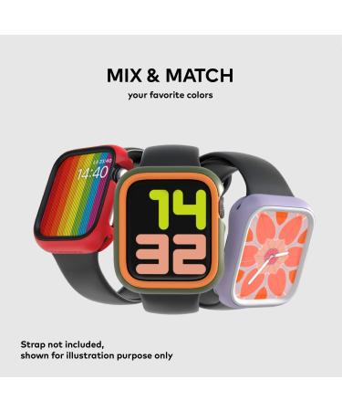 RHINOSHIELD Bumper Case Compatible with Apple Watch SE & Seriess 6/5 / 4 44mm | Slim Protective Cover - Lightweight and Shock Absorbent - Black 44mm Black - Buy Online on GoSupps.com