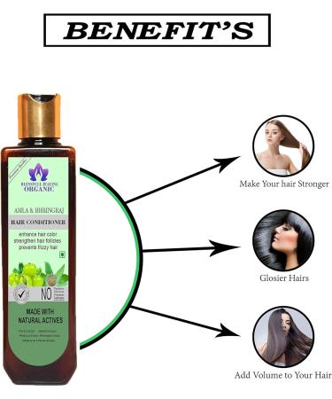 Blessfull Healing Organic Amla & Bhringraj Natural Hair Conditioner 100 ml (Packing May Vary) 100 ml (Pack of 1) - Buy Online on GoSupps.com