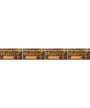 Baker's Unsweetened Baking Chocolate Bar 4 Oz - Pack of 4, 4 Count - Premium Quality Cocoa for Baking - Buy Online on GoSupps.com
