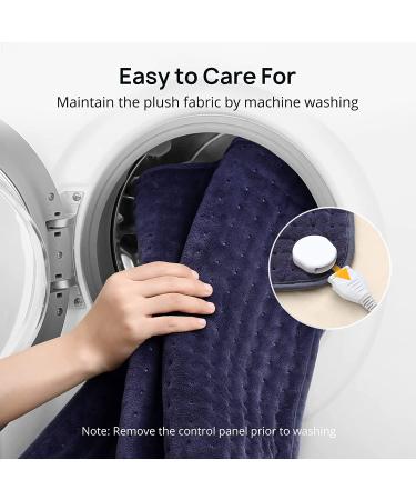 Extra Large Electric Heating Pad for Back Pain Relief - EVAJOY 33''17'' - Moist & Dry Heat Therapy - 6 Temp Settings - Auto Off - Machine Washable - Buy Online on GoSupps.com