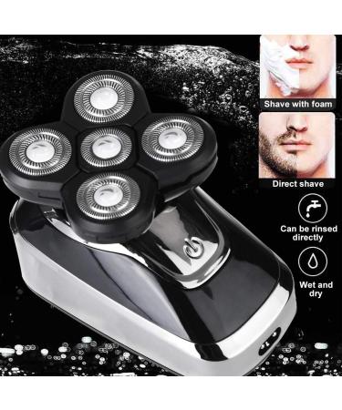 5 in 1 Electric Head Shaver for Bald Men - Cordless Rotary Shaver & Beard Razor with USB Charging - Buy Online on GoSupps.com