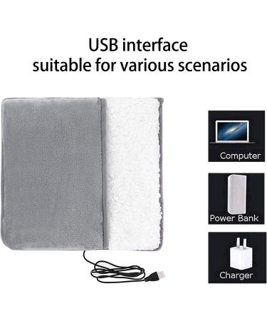 KWQBHW USB Electric Heated Foot Warmers - Plush Heating Pillows for Home & Office | Cozy Feet for Men & Women - Buy Online on GoSupps.com