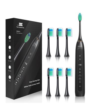 Sonic Electric Toothbrush for Adults - High Power Rechargeable Toothbrushes  5 Modes  3 Hours Fast Charge for 60 Days  Smart Timer