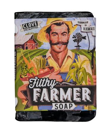 Filthy Farmer Clove Eucalyptus All Natural Soap Bar Black