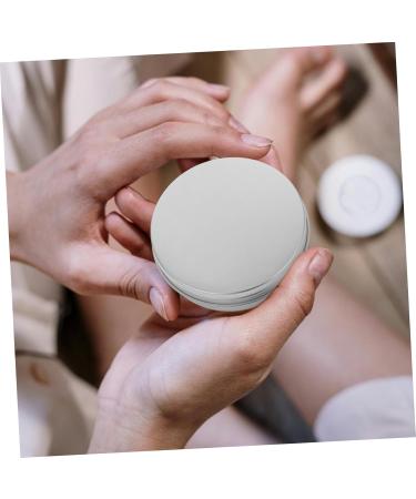 SOESFOUFU Box Silver Tins with Lids Cosmetic Cans Screw Lid Clear Lip Balm Candle Tin Jar Salve Jar Refillable Cosmetic Container Aluminium Sample Jar Clear Purses With Cover Cream Travel - Buy Online on GoSupps.com