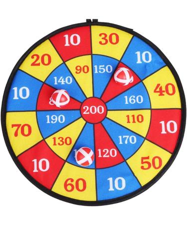 Leather&Arts 14.1 Fabric Dart Board Throw Game Set with 10 Hook & Loop Balls - Easy to Hang Anywhere - Buy Online on GoSupps.com