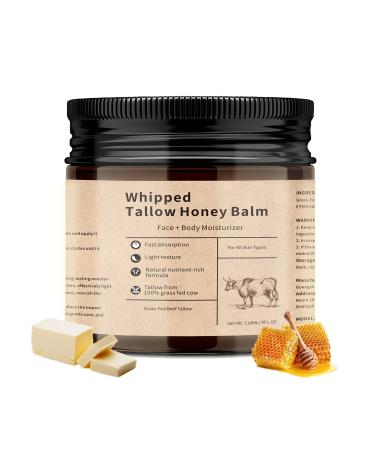 EONFAVE Rindertalg Skin Care Organic Tallow Face Cream GrassFed Beef Tallow Cream with Honey and Beeswax Deeply Caring for Dry Skin on Face & Body Fast Absorption & Not