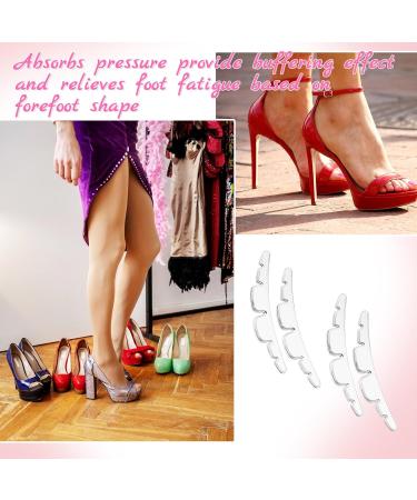 Anti-Slip High Heel Pads - 2 Pairs Clear Silicone Straps for Women | Invisible Cushion Heel Grips & Self-Adhesive Foot Stop Slipping - Buy Online on GoSupps.com