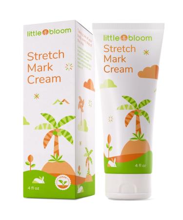 LittleBloom Stretch Mark Cream for Pregnancy 120mL Shea Butter Stretch Mark Removal Anti Stretch Mark Crea Vitamin C+E Tummy Butter for Stretch Marks Belly Butter Pregnancy Care