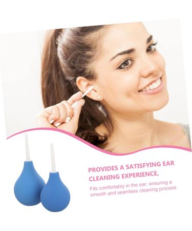 minkissy 2pcs Pleteffect Ear Cleaner Ear Bulb Syringe Earwax Remover Wash Squeeze Bulb - Buy Online on GoSupps.com