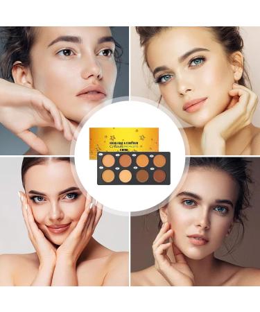 Derwrtup Concealer Palette Contour Cream PaletteLightweight 8 Color Cosmetic Cream Multipalette Women Makeup Cream Concealer Palette for home dorm travel hotel - Buy Online on GoSupps.com