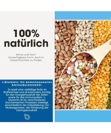 Fair & Pure L-Glutamine Capsules 750mg | Vegan Amino Acid - 180 Capsules - International Shipping Available - Buy Online on GoSupps.com