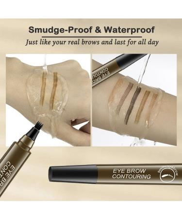 Buy Waterproof 4 Tip Microblading Eyebrow Pencil for Natural-Looking Brows - Long-Lasting Red Brown | International Shipping Available - Buy Online on GoSupps.com
