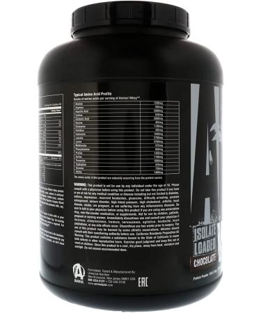 Universal Nutrition Animal Whey Isolate Loaded Chocolate - 5 lb (2.3 kg) | Premium Protein Supplement - Buy Online on GoSupps.com
