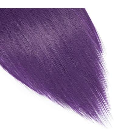 SILK-CO 26 Black-Purple 8PCS Clip in Hair Extensions - 100% Synthetic Straight Hair Piece - 26 Inch Full Head Extension - Buy Online on GoSupps.com