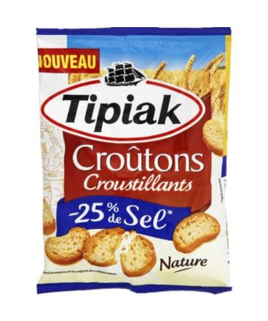 Tipiak Cro tons croustillants nature - 25% de sel - Le sachet de 80g