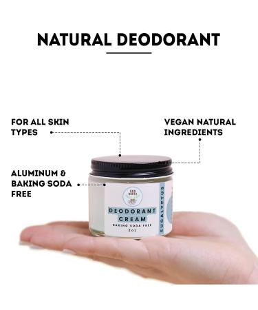 ECO ROOTS Natural Deodorant for Women & Men | Organic Deodorant Cream Non Aluminum | Baking Soda Free Healthy Deoderant for Body & Private Parts | All Vegan Pit Paste Zero Sweat | Eucalyptus Scent - Buy Online on GoSupps.com