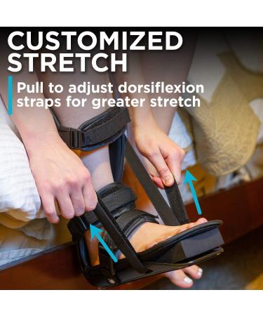 BraceAbility Sleeping Stretch Boot - Plantar Fasciitis Night Splint for Achilles Tendonitis, Calf Stretching, Heel & Arch Pain Relief (Large) - Buy Online on GoSupps.com