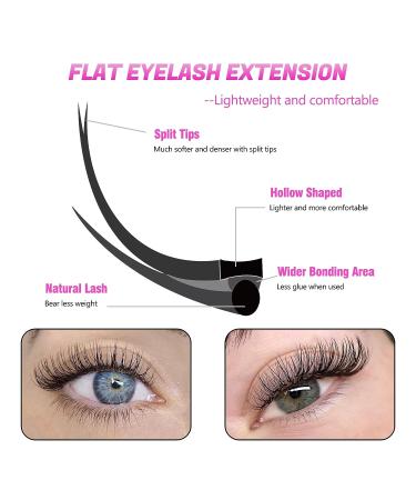 TDANCE Classic Flat Eyelash Extensions 0.15mm C Curl | 8-15mm Mixed Matte Individual Lashes for Salon Use - Buy Online on GoSupps.com