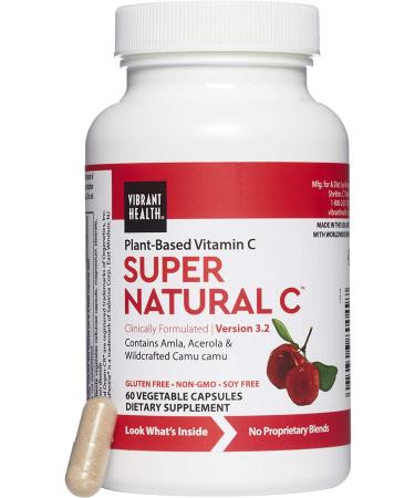 Vibrant Health Super Natural C 3.2 - 60 Vegetable Capsules | Immune Support & Antioxidant - Buy Online on GoSupps.com