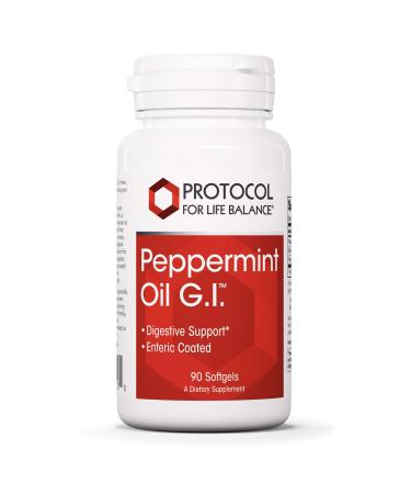 Protocol Peppermint Oil G.I. - Digestive Support with Ginger and Fennel Oils - 90 Softgels