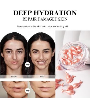 Face Serum Capsules Anti Aging Serum for Face Naturals Collagen Oligopeptide Serum Capsules Collagen Peptide Anti Wrinkle Serum Dark Spot Corrector Long Lasting Hydration Restore Elasticity - Buy Online on GoSupps.com