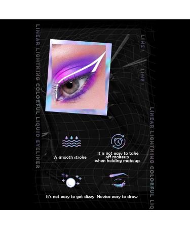 Bold Glow in the Dark Liquid Eyeliner - Long Lasting Waterproof Colorful Eye Makeup - 0.14 Fl Oz - Buy Online on GoSupps.com