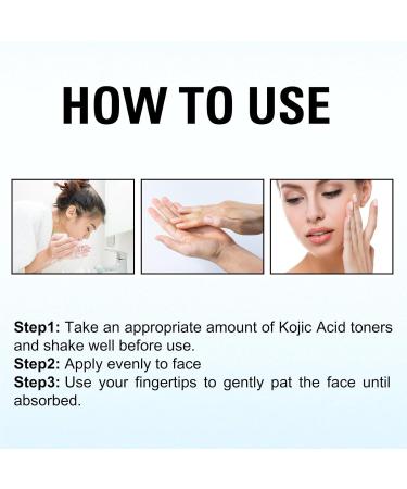 Kojic Acid Toner for Face - Face Toner Dark Spot Remover for Face Acne Toner Hydrating Toning Solution Even Skin Tone Korean Toner Skincare Exfoliating Toner for All Skin 118ml - Buy Online on GoSupps.com