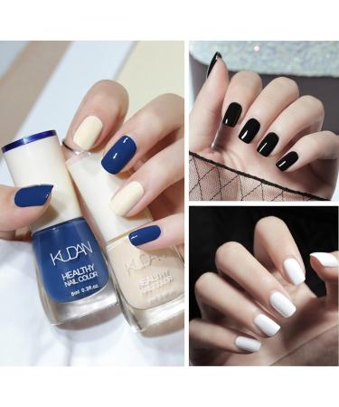 TBeautfave Nude Nail Polish Set Nail Varnish Sets Quick Dry & Long Lasting Black White Nail Polish Water Based Natural Nail Polish Sets for DIY Nail Art No Need Cure 5PCS-SWEETCOOL - Buy Online on GoSupps.com