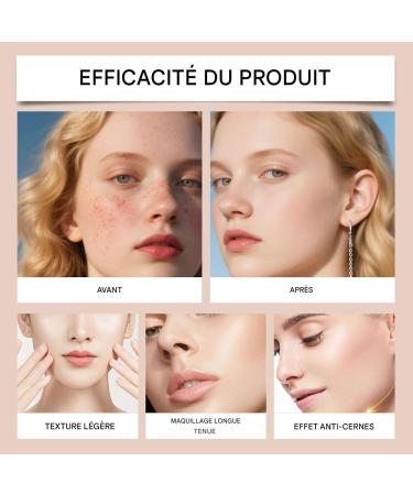  Zankie Color Adaptation Foundation | Concealer Liquid Makeup Base | Long Hold Moisturizing Concealer For Men Women All Skin | Dating College Vacation Wedding - Buy Online on GoSupps.com