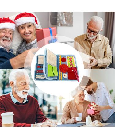 dementiia Blanket Versatile Fidget Book Elderly Loss Fidget Toy Sensory Activity Book Sensory Training Blanket Sensory Pad Blanket for Adults with dementiia alzheiimer's and Asperger's - Buy Online on GoSupps.com