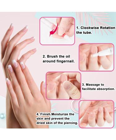 10 PCS Cuticle Oil Pens - Nourishing Nail Treatment & Repair with Fruit Plant Fragrance | Moisturizing Cuticle Care - Buy Online on GoSupps.com