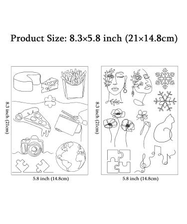 CARGEN Minimalist Flower Art Temporary Tattoo - Oneline Realistic Design, Waterproof Sticker for Women's Arm & Hands at Parties - Buy Online on GoSupps.com