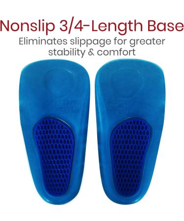 Envelop Gel Insoles - 3/4 Arch Support for Plantar Fasciitis - Small Size - Buy Online on GoSupps.com