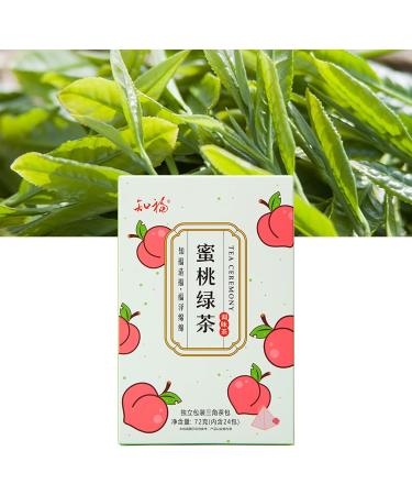 Atyhao Peach Flavor Tea Bags Peach Herbal Tea 24 Count Individually Packaged Fruit Tea Healthy Natural Refresh Green Tea 72g - Buy Online on GoSupps.com