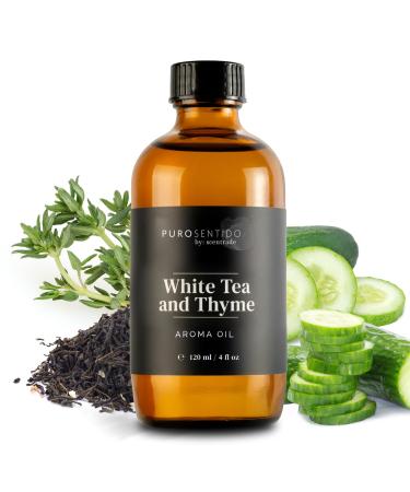 Puro Sentido by: Scentrade White Tea ans Thyme Aroma Oil for Diffusers (120ml / 4 Fl Oz) 0.33 Fl Oz (Pack of 1)