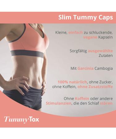 Shop Slim Tummy Caps - 417 mg Garcinia Cambogia with Extra Vitamin C & Chromium - 90 Capsules for 90 Days - Global Shipping | TummyTox - Buy Online on GoSupps.com