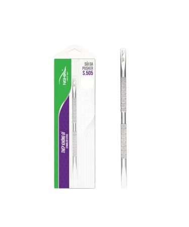 NGHIA Pusher - S-505 (Stainless Steel) | Double Ended Cuticle Pusher | Precision Nail Care Tool| Premium Quality for Nail Care | Ergonomic Design | Suitable for Professional & Home Use