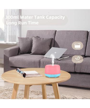 Diffofe 300ml Essential Oil Diffuser with Remote Control - Cool Mist Air Humidifier, 7 LED Colors, 4 Timer Settings - Bedroom Home Aromatherapy (Blue) - Buy Online on GoSupps.com